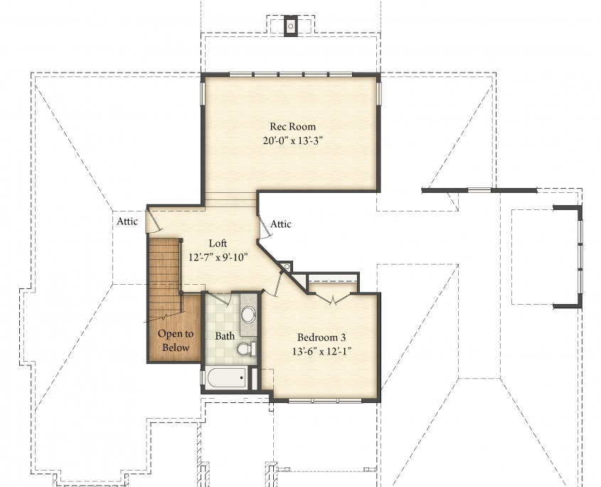 Arlington Floor Plan - Second Floor
