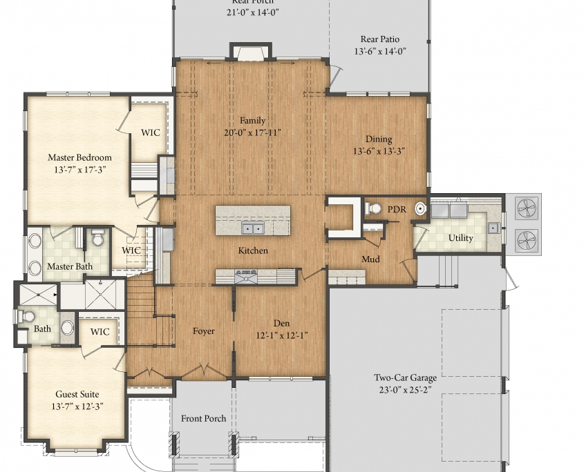 Arlington Floor Plan - First Floor
